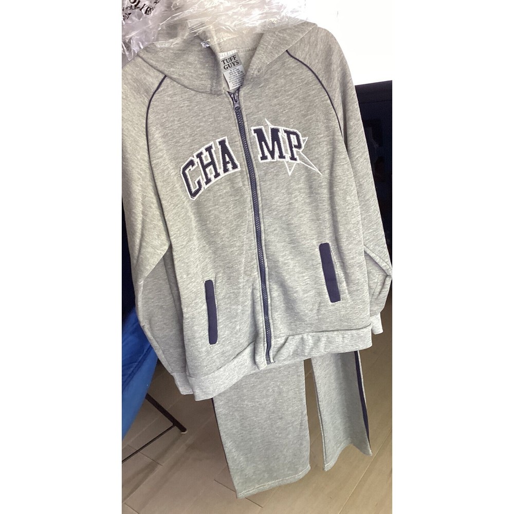 new big boys 16 18 hooded sweater pants sweatpant activewear set Tuff Guys Champ